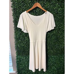 AYM AVA REVERSIBLE MINI DRESS SZ LARGE NWT IVORY WHITE